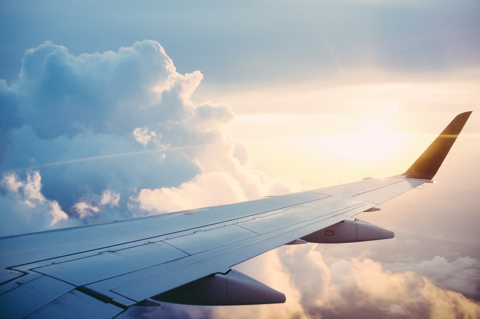 View from airplane window